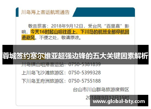 蓉城签约塞尔维亚超强边锋的五大关键因素解析