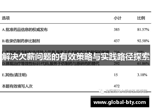 解决欠薪问题的有效策略与实践路径探索